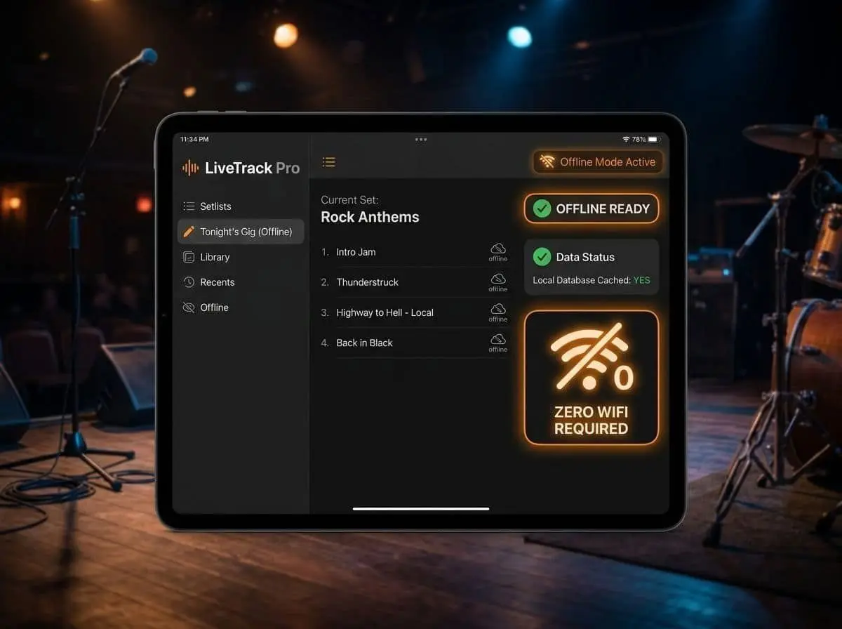 The stage does not need Wi-Fi